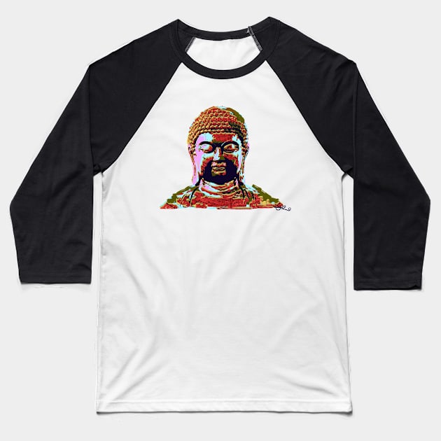 Buddha Baseball T-Shirt by szartwork